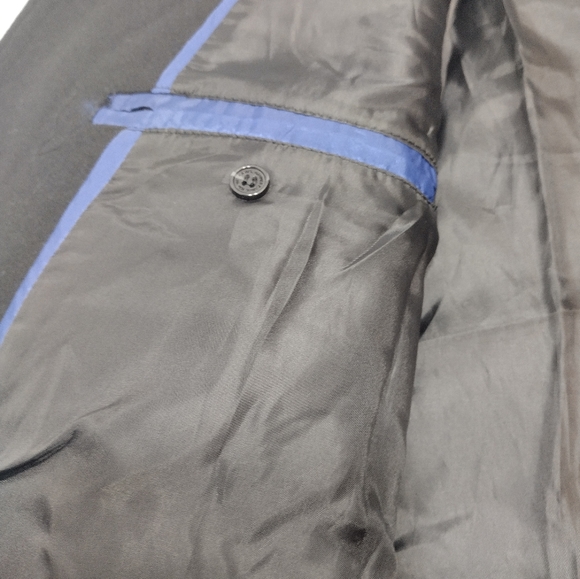 Hammer Anvil Los Angeles Black Wool Blend Over Coat - Picture 11 of 16